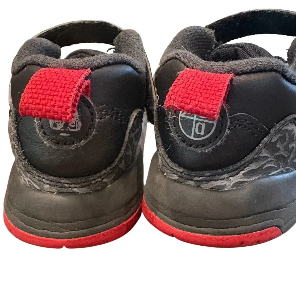 NIKE AIR JORDAN SPIZIKE LOW Toddler BLACK/VARSITY RED FQ3952-006 8c‎